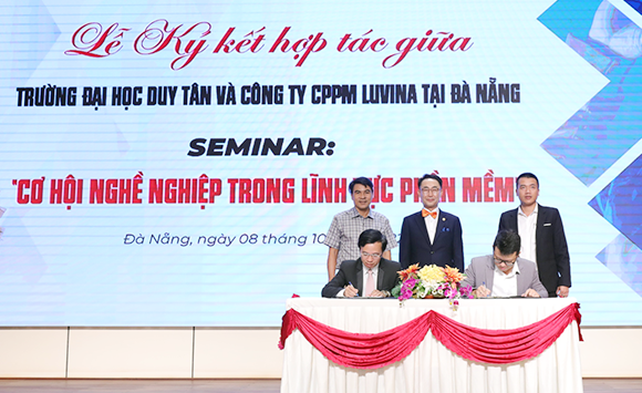 Đại học Duy Tân Ký kết Hợp tác với Công ty Cổ phần Phần mềm Luvina